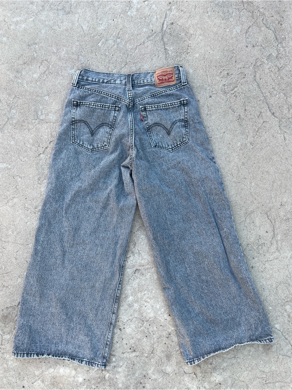 Levi’s 94 Baggy Wide Leg Black Stonewash Jeans 28 x 31 - Picture 4 of 6